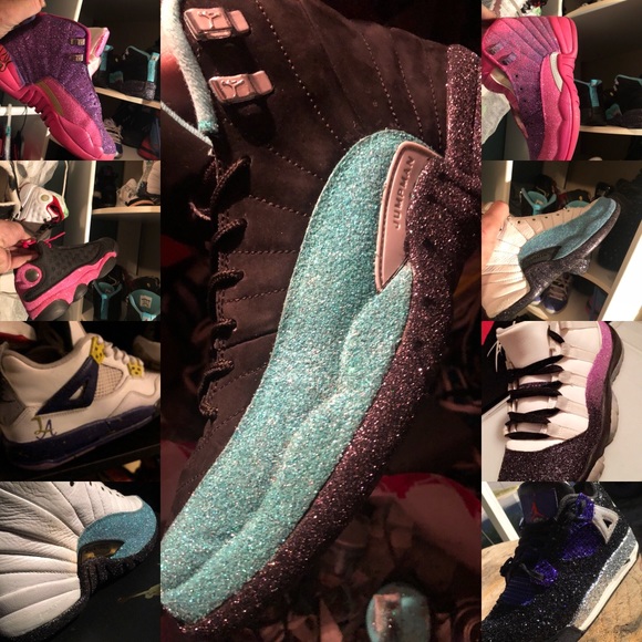 Custom glitterbombed iced out jordans - Picture 6 of 8